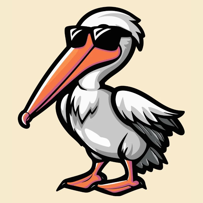 Pelican Bird Comic Cool