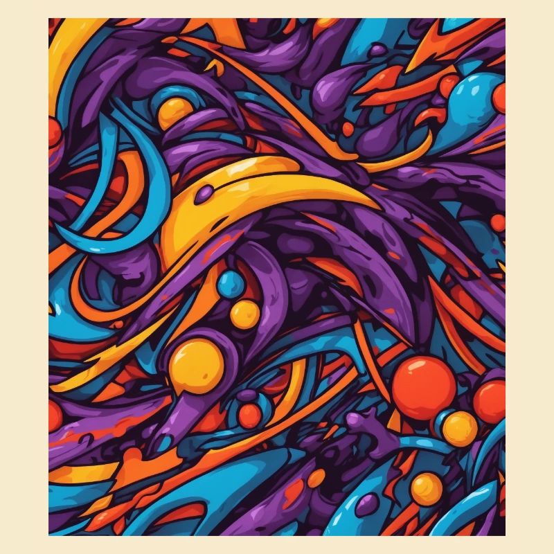 Composition de couleurs abstraite