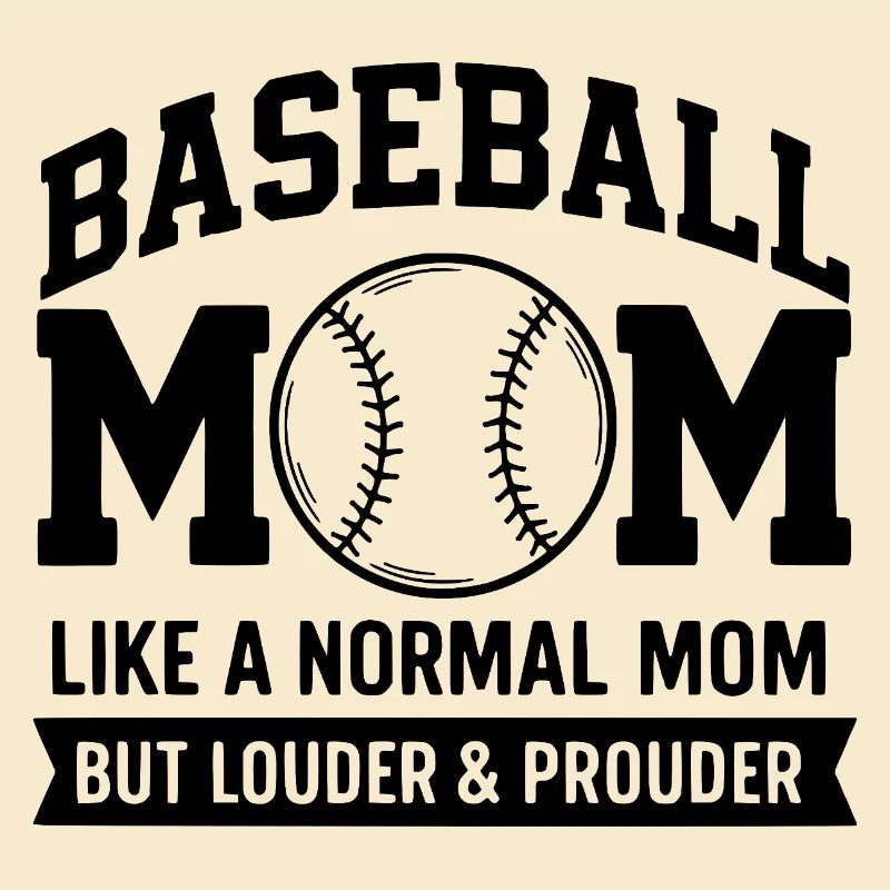 Stolze Baseball-Mutter Zitat Baseball-Mutter