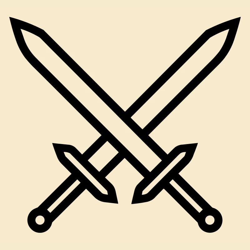 Crossed Swords Medieval Combat