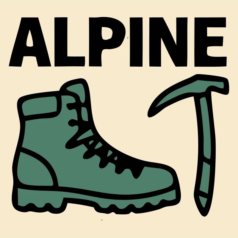 Wanderschuh Eispickel Alpine Bergsteigen Klettern
