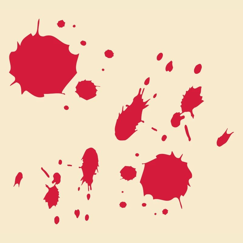 Red Paint Splashes Abstract Pattern