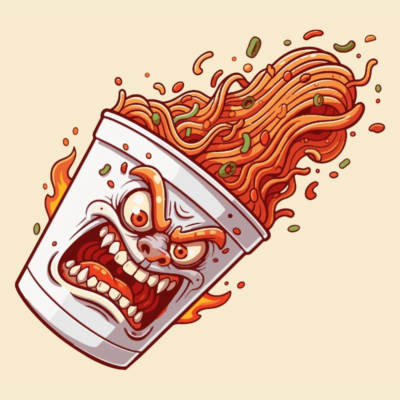 Flammender Becher Wutanfall