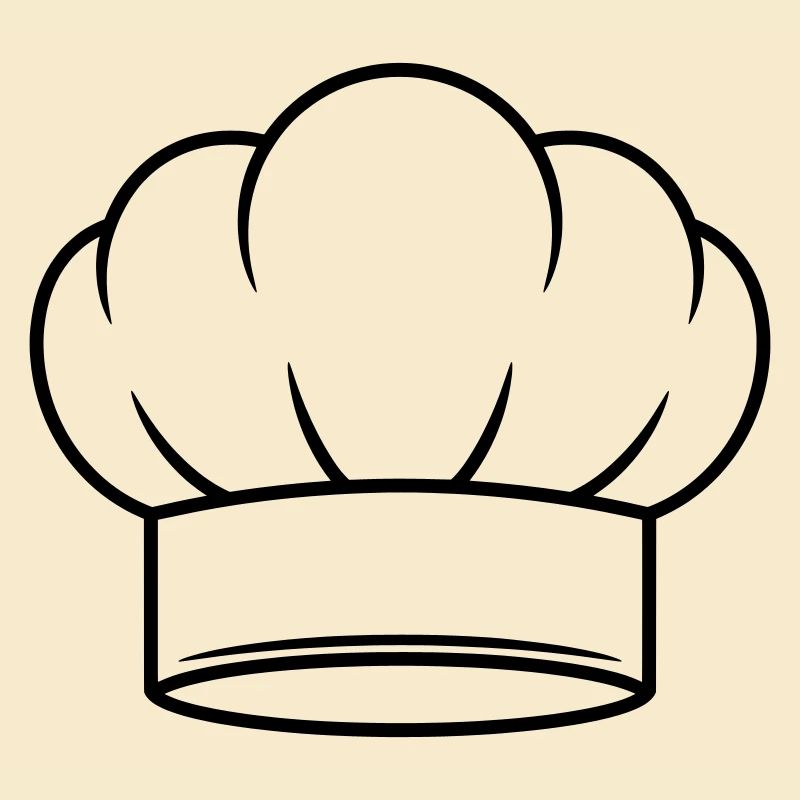 Chef Hat Vector Icon Design