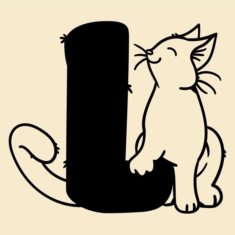 Katze Buchstabe L
