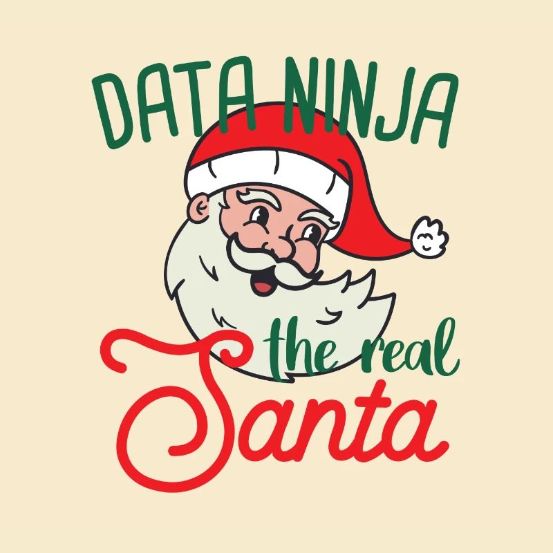 Data Ninja Xmas Santa Christmas Data Science