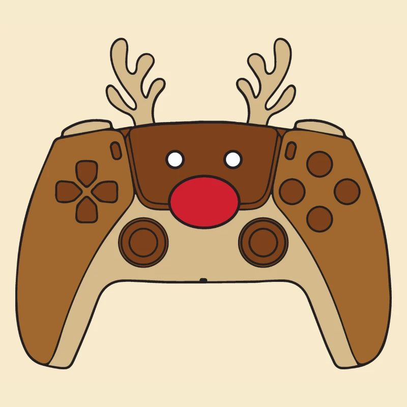 Reindeer Video Game Controller Christmas Player