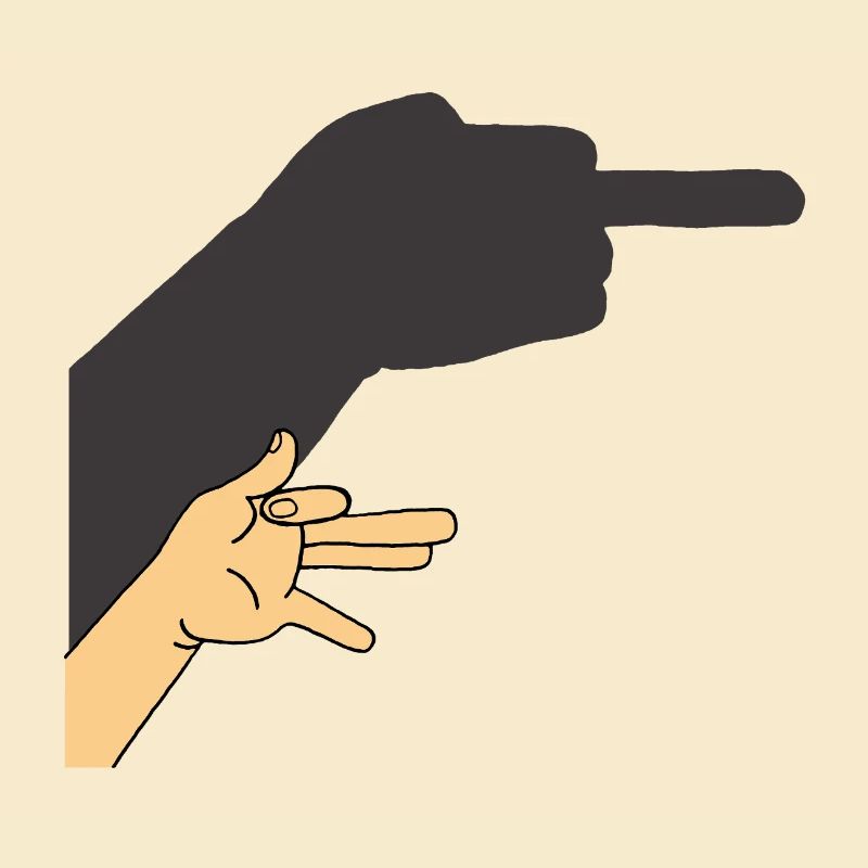 Schatten eines Hundes oder nicht