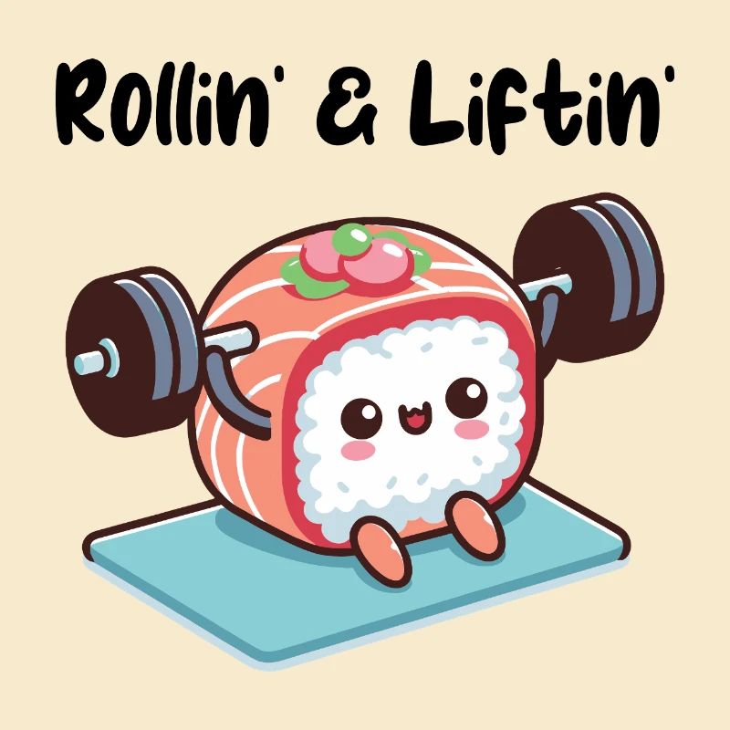 Sushi Roll Lifting Weights