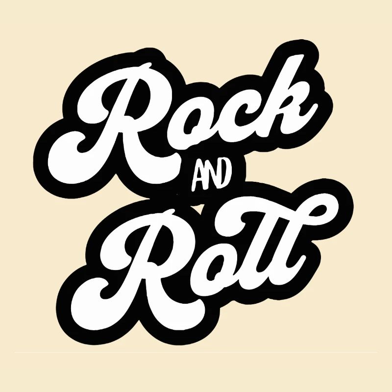 Rock and Roll Vintage Script
