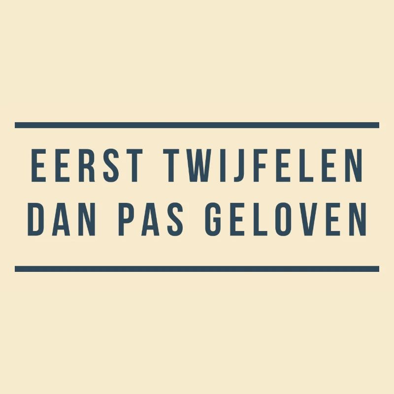 D’abord douter, puis croire. Dialecte anversois