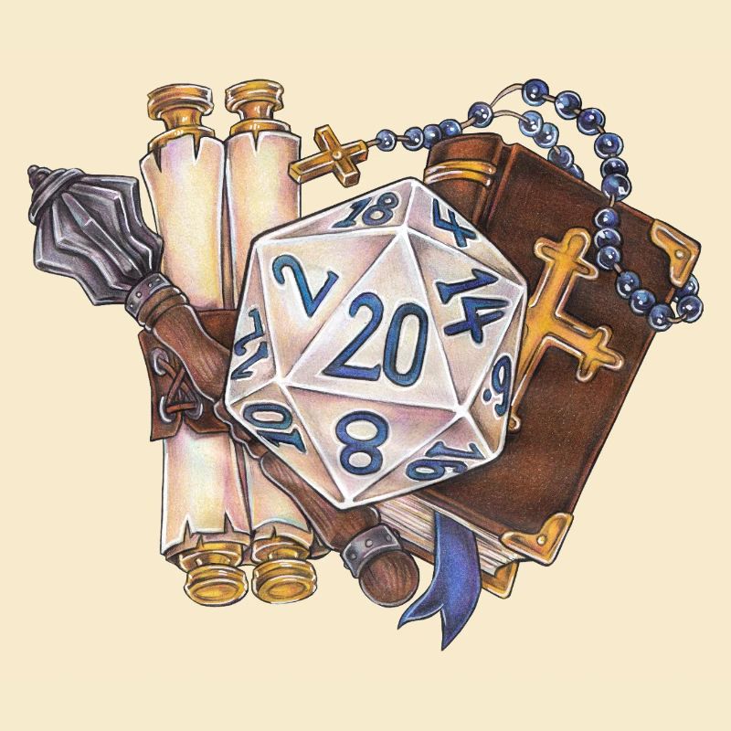 RPG Tabletop D20 Dice Gift Cleric