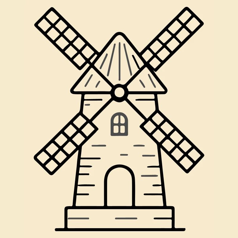 Icône du moulin à vent