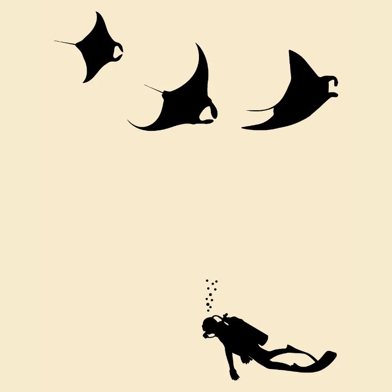 mantas_taucher
