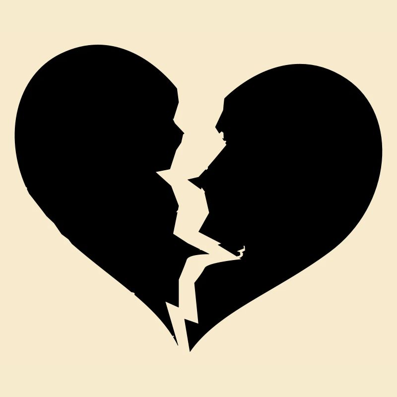 Gebrochenes Herz, broken heart
