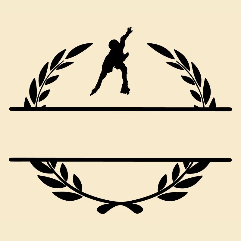 Rochen mit Lorbeerkranz-Monogramm