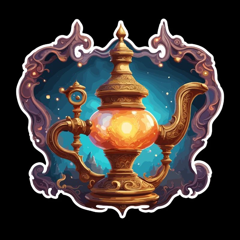 Magic Lamp / Wishes /Orient / Miracle / Genius