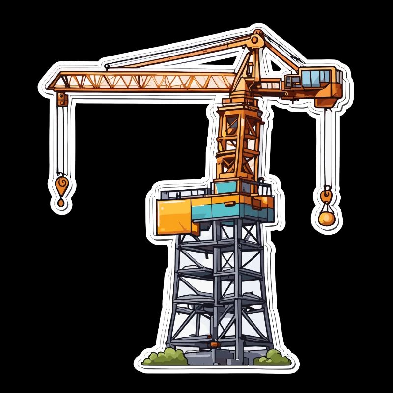 Crane / construction site / winch / crane system