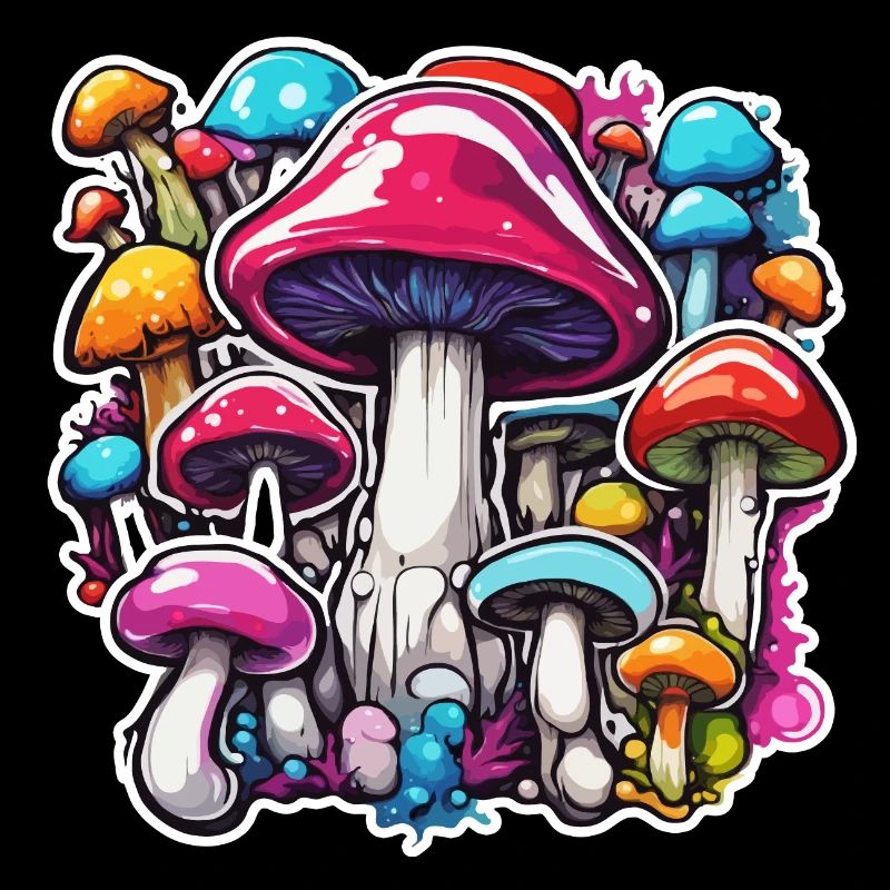 Champignon / Champignon / Prairie / Forêt / Goa / Psy