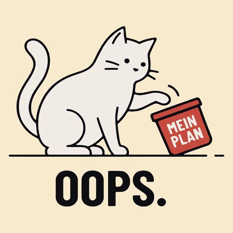 Mon plan... Oups – Chat drôle