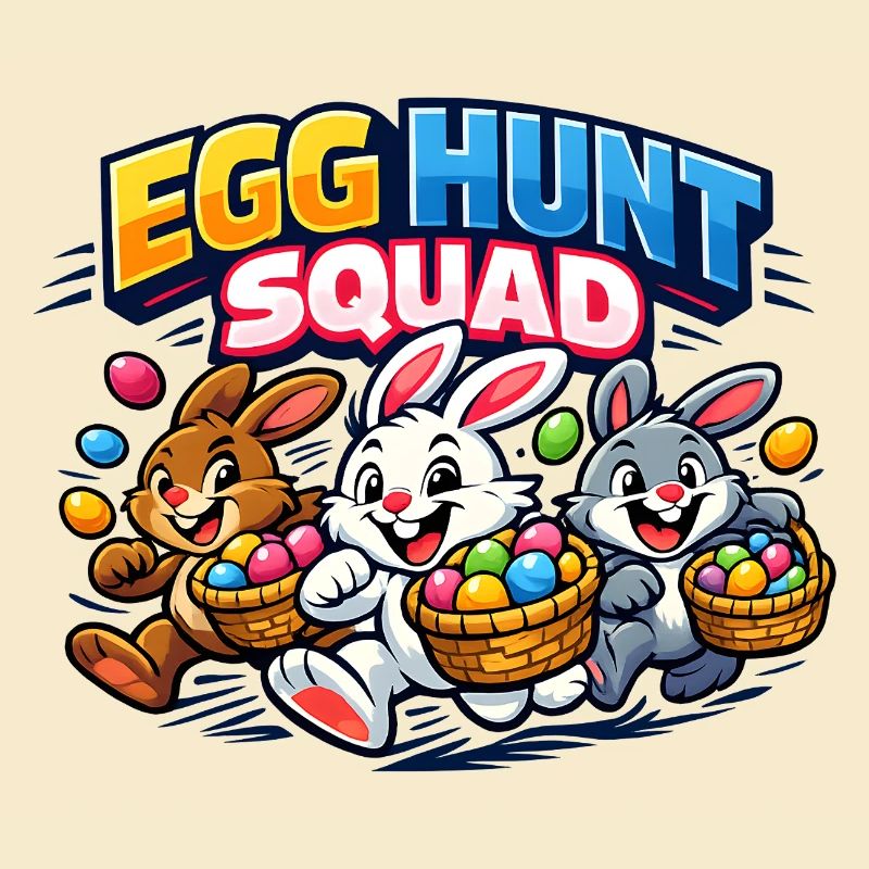 Ostern Egg Hunt Squad Osterhase