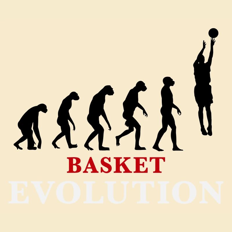 Basket Evolution Sport und Humor 3c