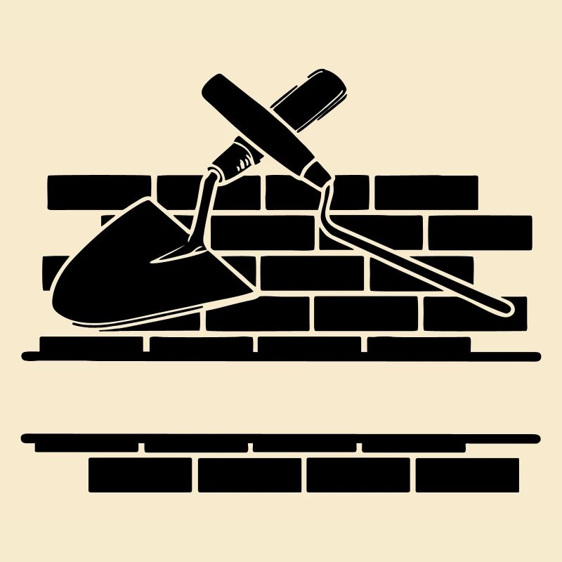 Joint nail and trowel with wall