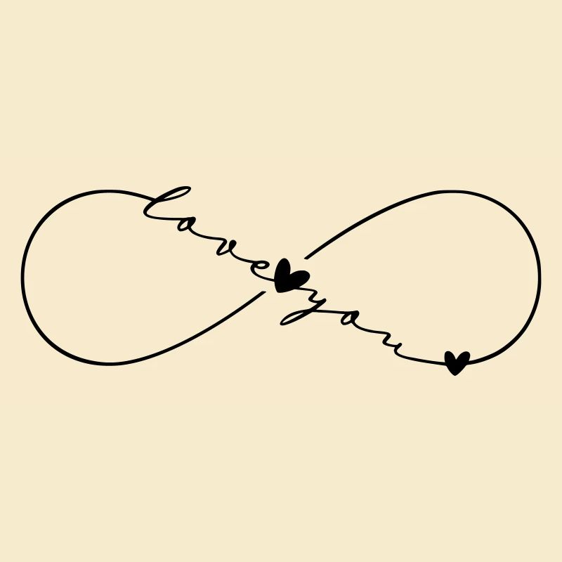 Symbole de l’infini Love You