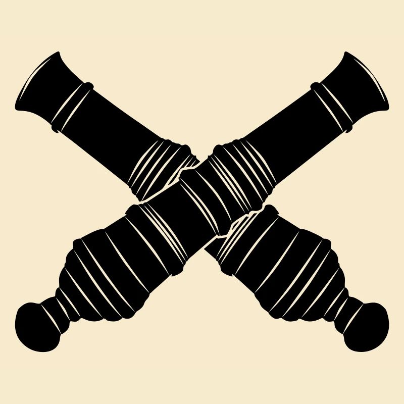 Deux canons croisés