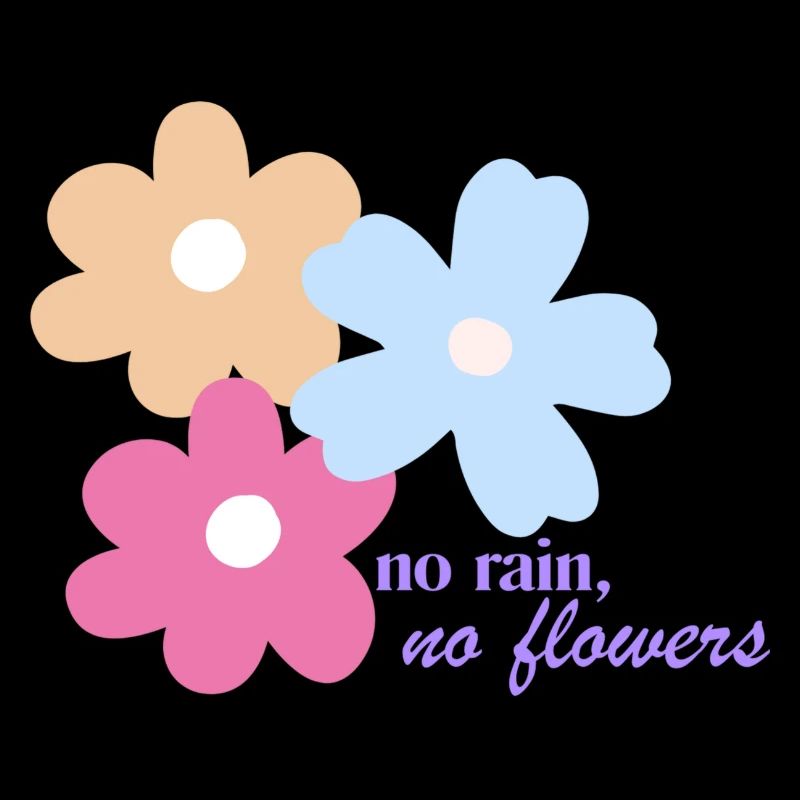 Pas de pluie, pas de fleurs.