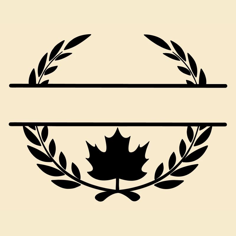 Kanada-Ahornblatt-Lorbeerkranz