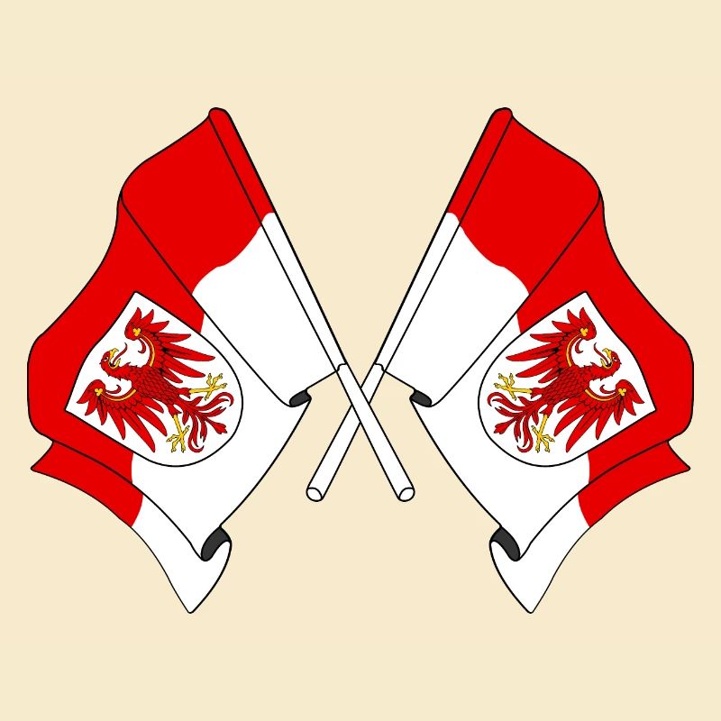 Two flags Brandenburg