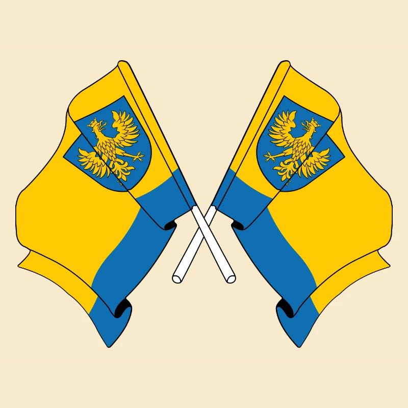 Deux drapeaux Opole
