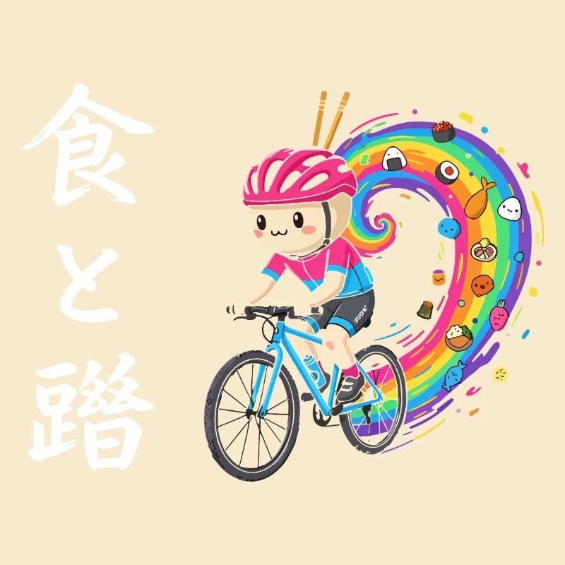 Rainbow Ride : Cycliste de Trails Foodie
