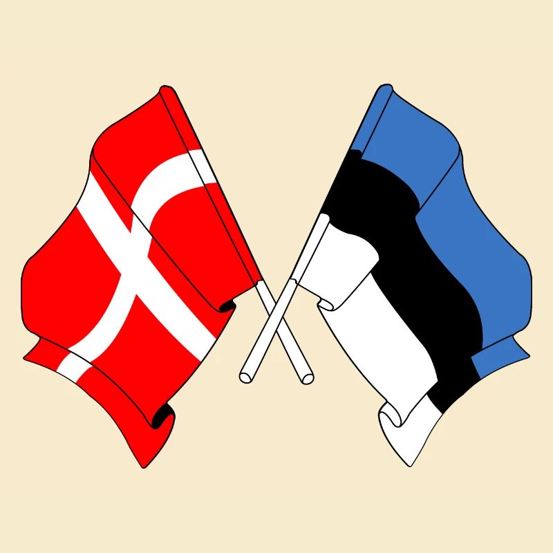 Drapeau Danemark drapeau Estonie