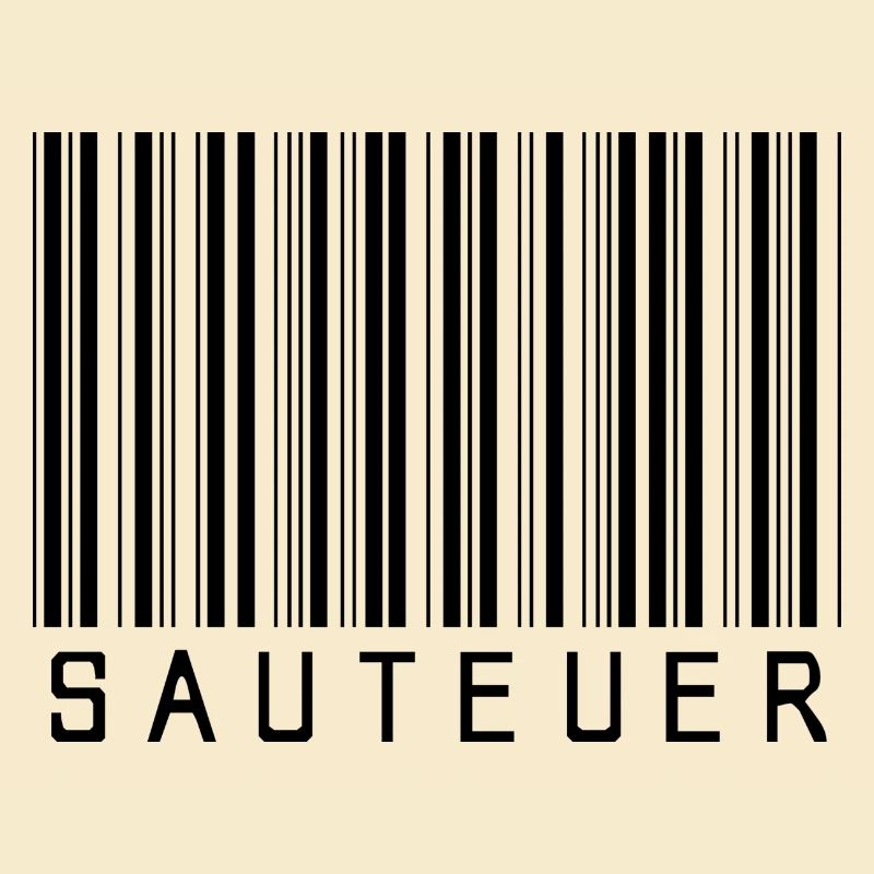 Strichcode "SAUTEUER" black/schwarz