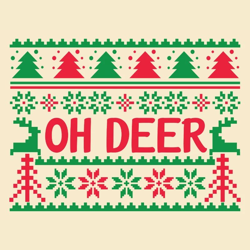 Hässlicher Pullover - Oh Deer