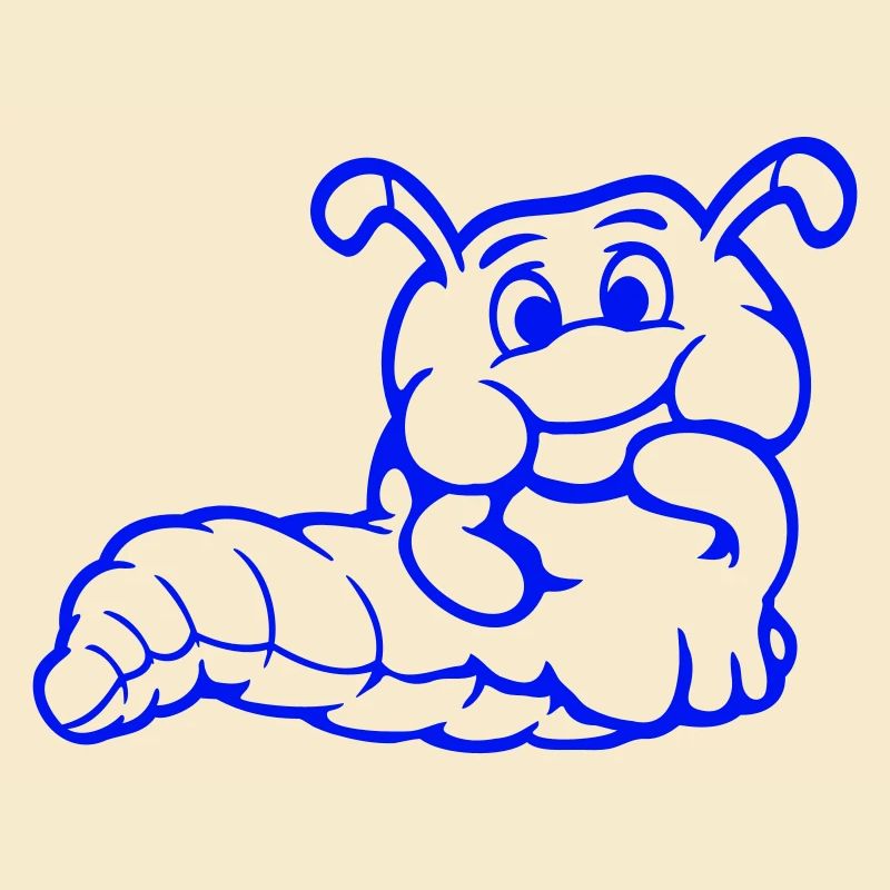 Caterpillar Worm Shy Friendly Curious Looking