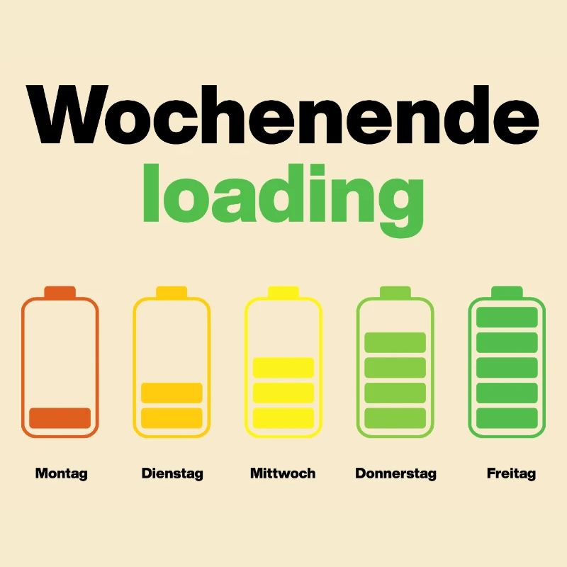 Weekend loading – battery full on Friday, work