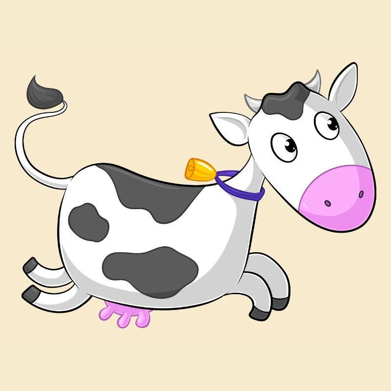 Galloping comique de vache