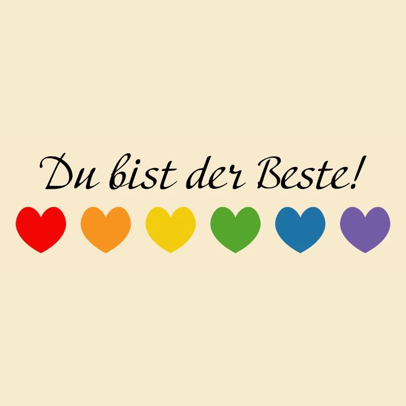 Regenbogenherzchen du bist der Beste