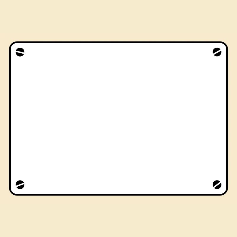 Plaque bouclier blanc