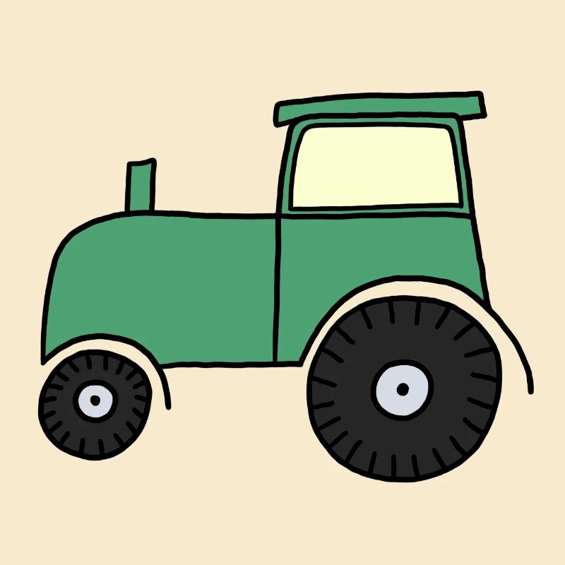 Gezeichneter Traktor
