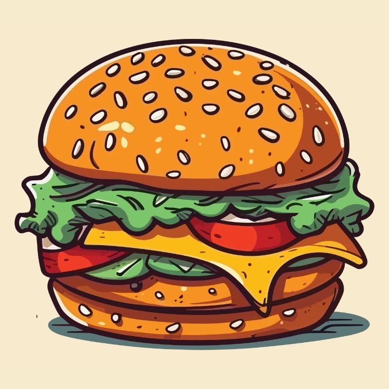 A huge burger