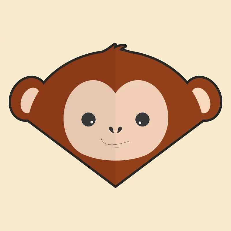 Cute Simple Monkey