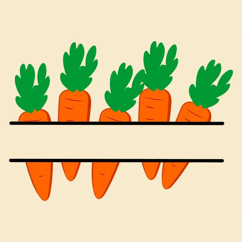 Bannière de carottes avec des carottes orange