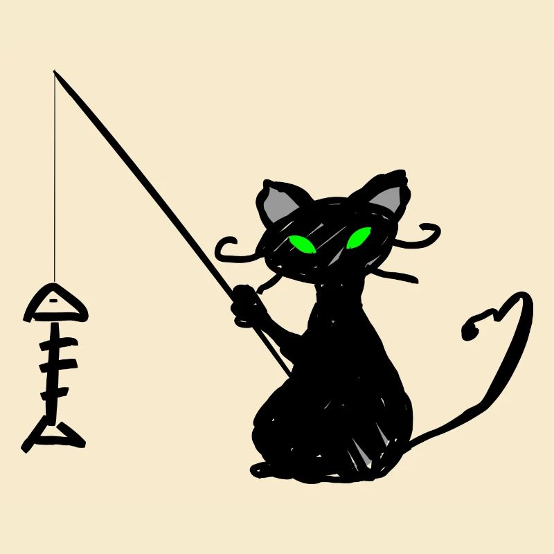 Schwarzer Katzenfischer