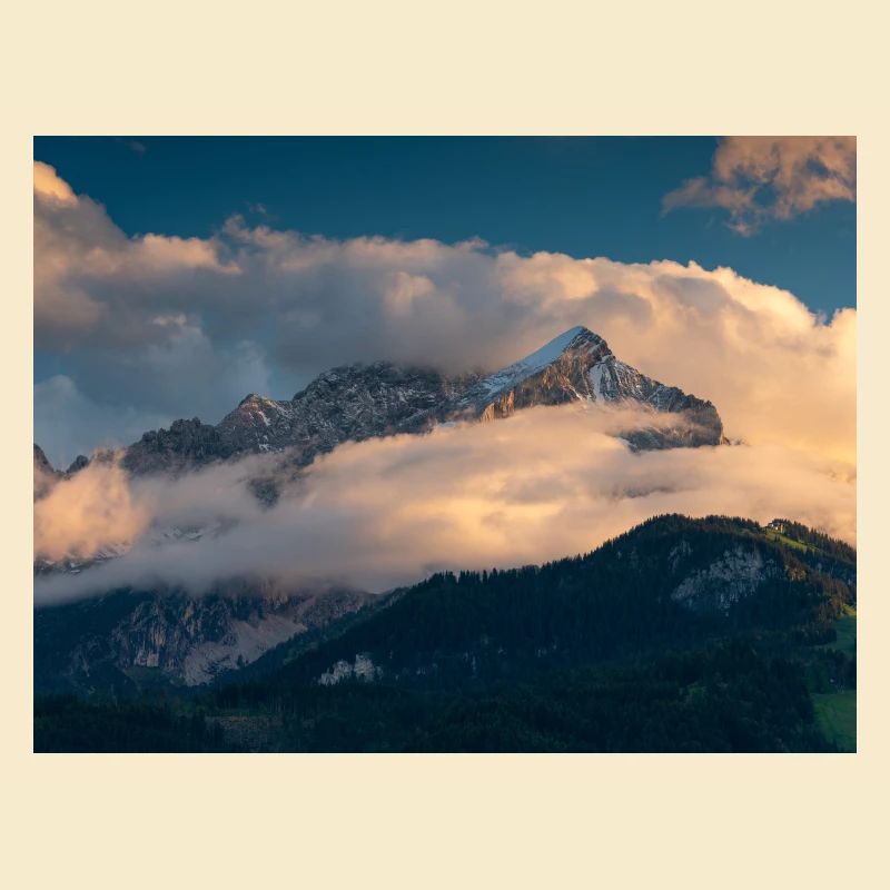 Alpspitze in clouds