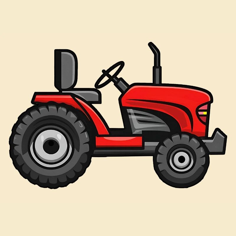 Red Lawn Tractor