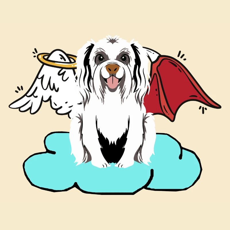 Céleste Satan Chien Hells Chien Diable Ange